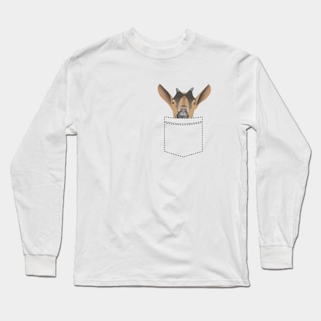 Goat - Goat In Pocket Long Sleeve T-Shirt by Kudostees